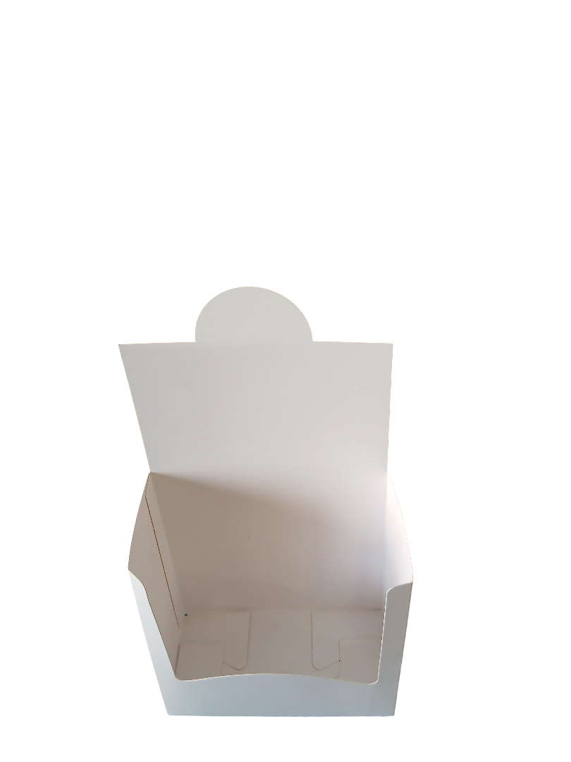 Espositore da Banco in Cartone Kraft Bianco