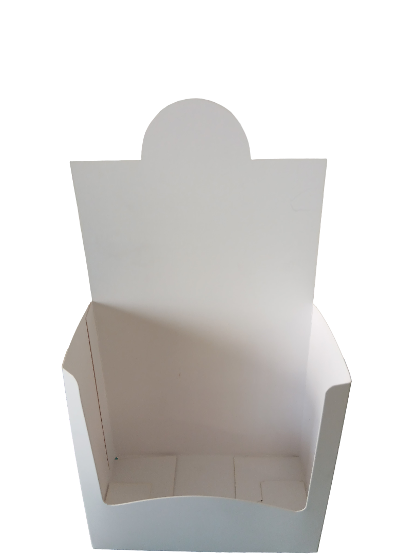 Espositore da Banco in Cartone Kraft Bianco