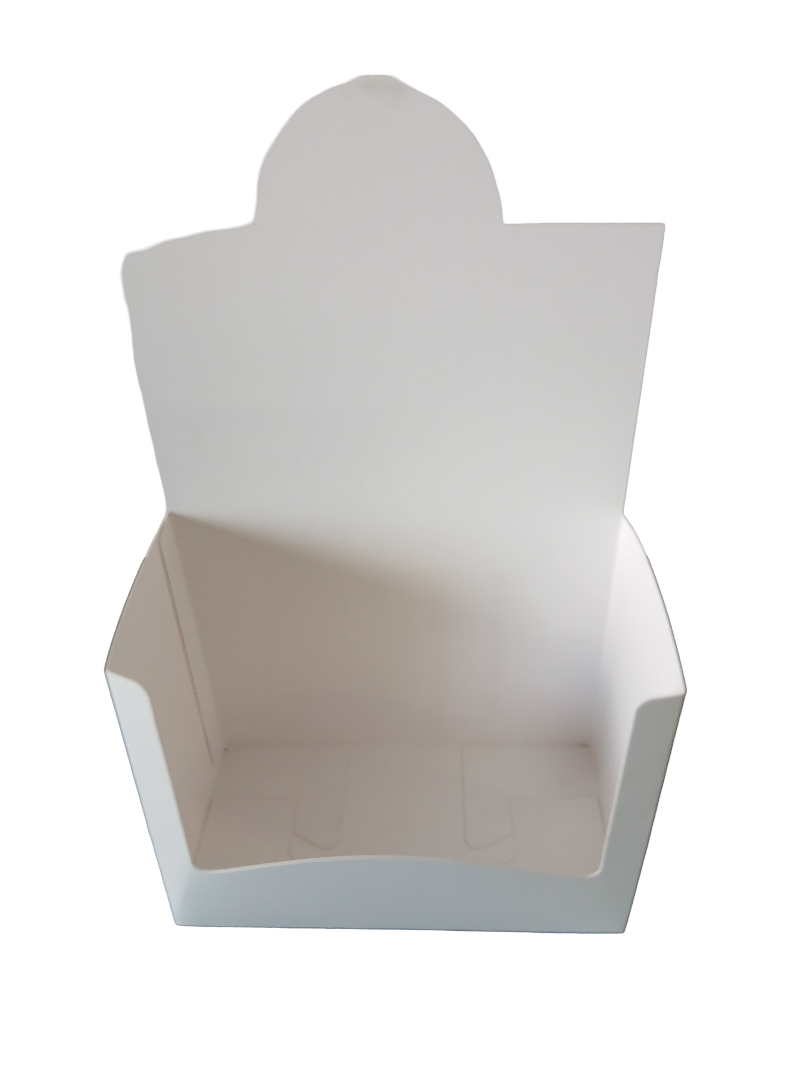 Espositore da Banco in Cartone Kraft Bianco