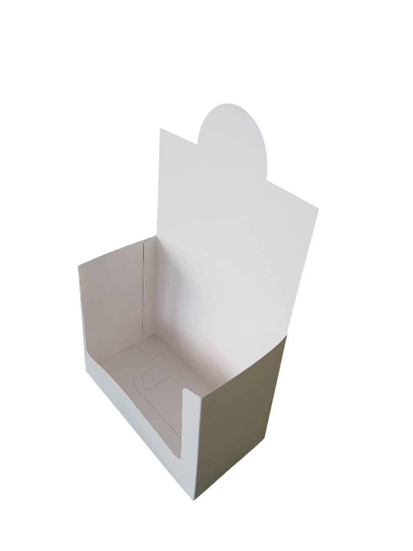 Espositore da Banco in Cartone Kraft Bianco