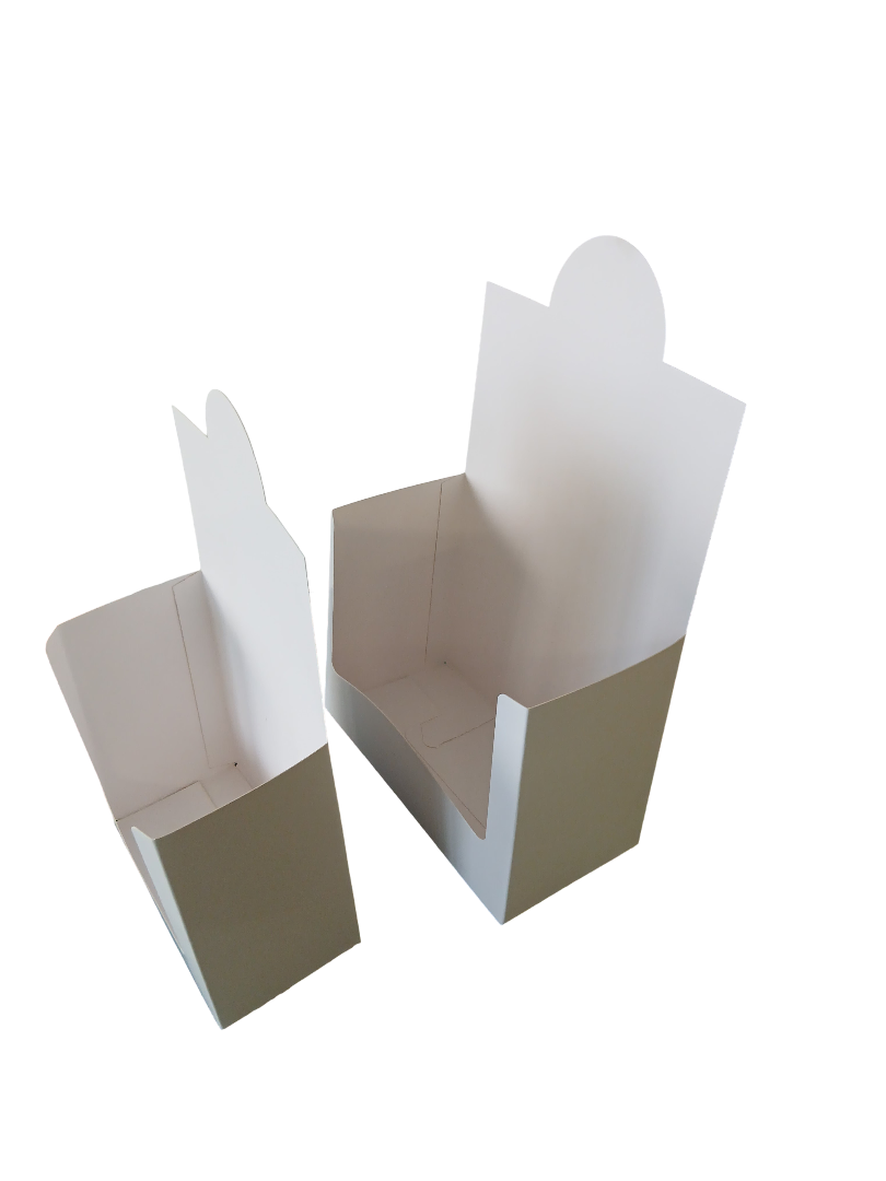 Espositore da Banco in Cartone Kraft Bianco