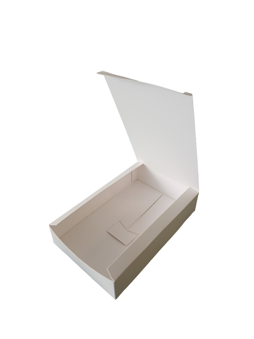 Scatola per E-commerce in Cartone Kraft Bianco 11x17x3,5 cm (H)