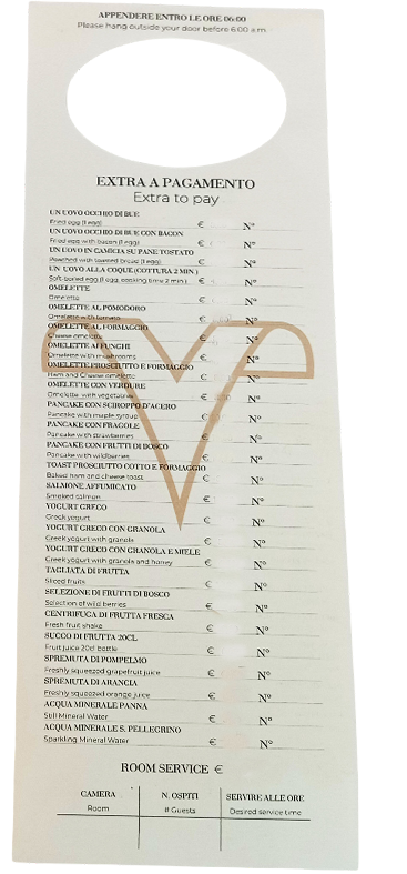 Cartellini Appendiporta “Non Disturbare” Personalizzati