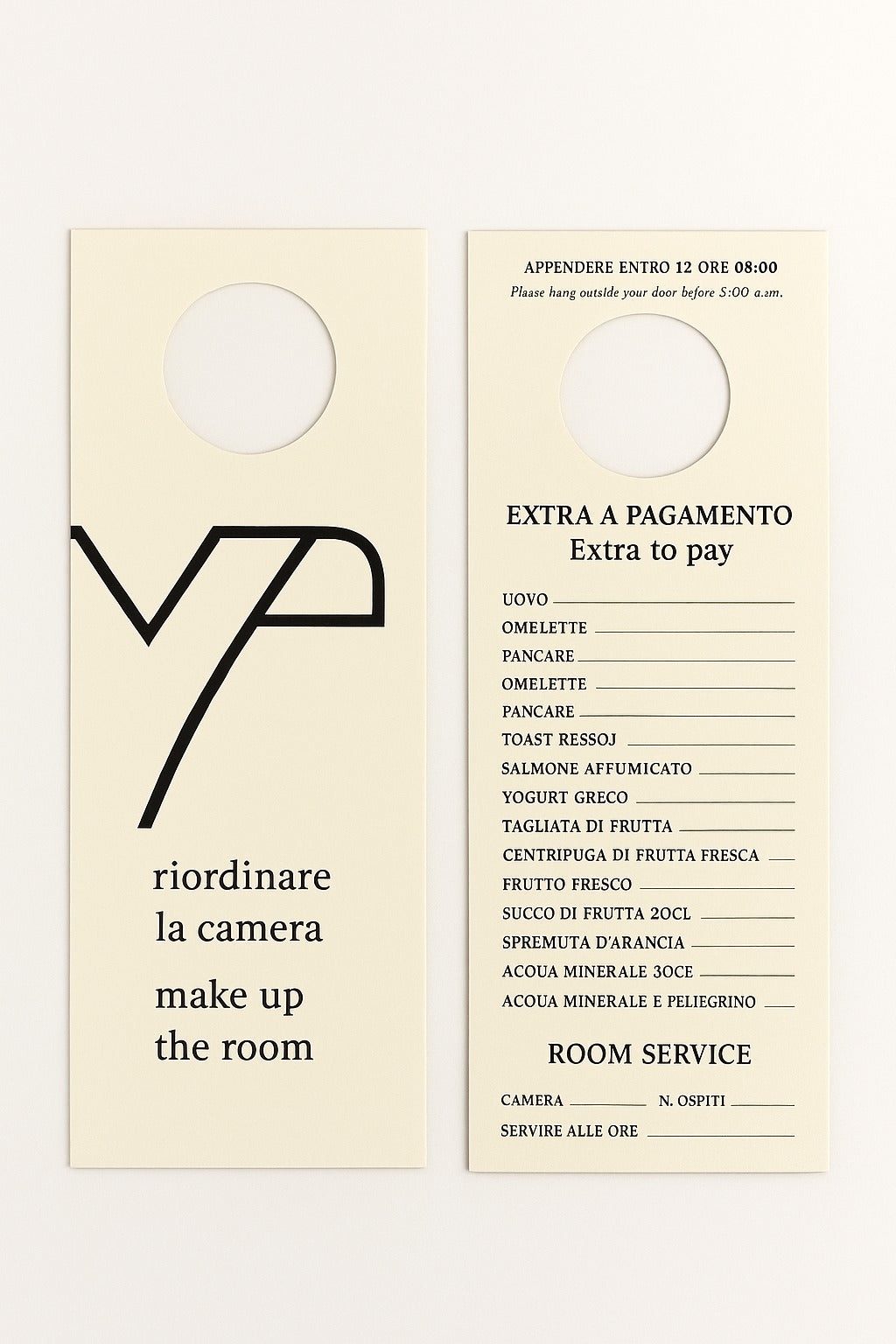 Cartellini Appendiporta “Non Disturbare” Personalizzati