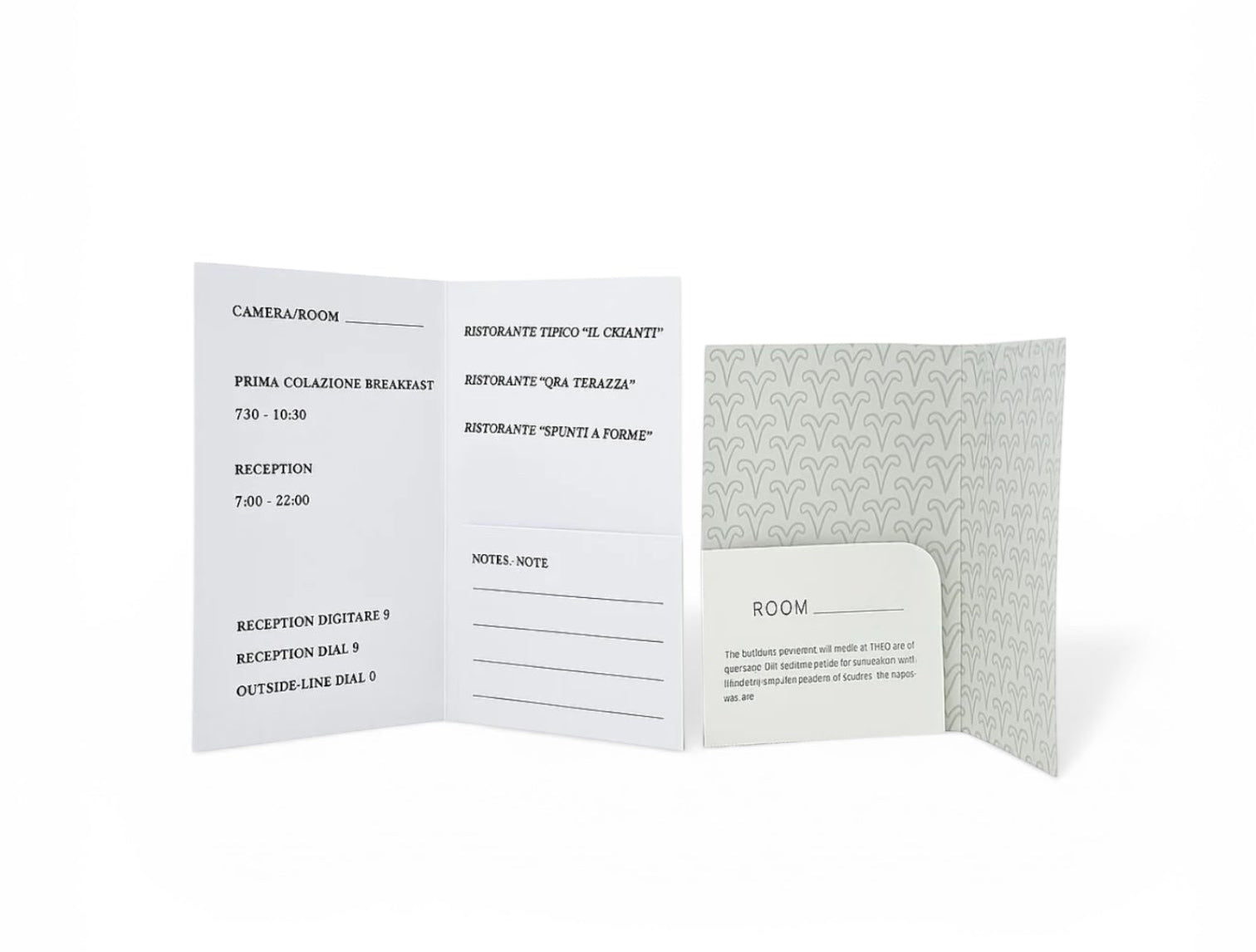 Keycard hotel personalizzabile