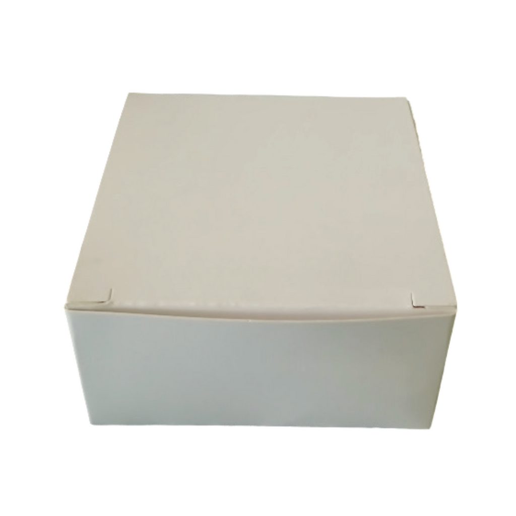 Scatolina Prodotto in Cartone Kraft Bianco 10x10x5 cm